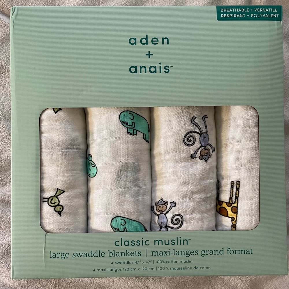 NWT aden and anais swaddles